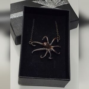 Antique Kraken Octupos Pendant Necklace